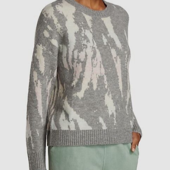 NWT Rails Women's Gray Virgo Tie Dye Wool-Blend Pullover Sweater - size Large - Picture 3 of 8
